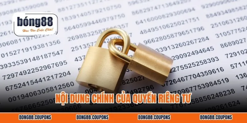 Nội dung chính của quyền riêng tư